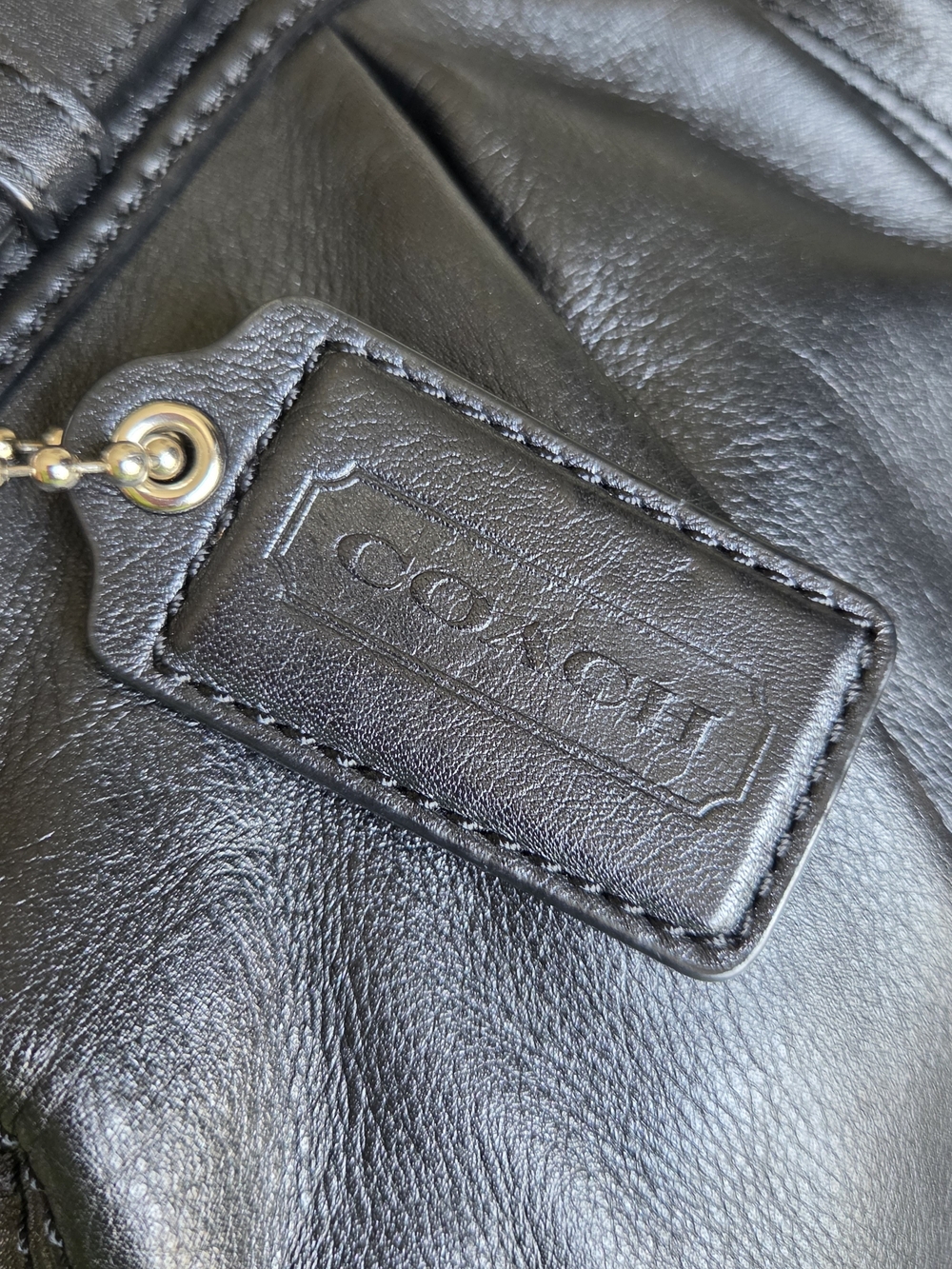 Coach Garnet Pleated Leather Satchel - Picture 5 of 12
